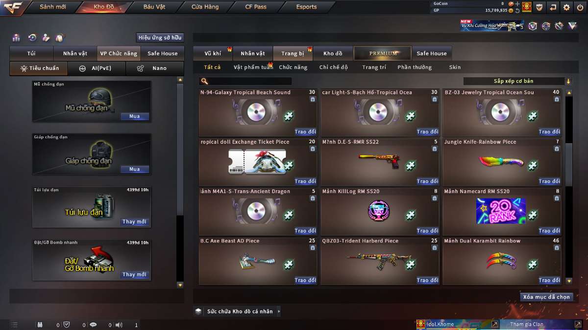 shop acc cf uy tin gia re